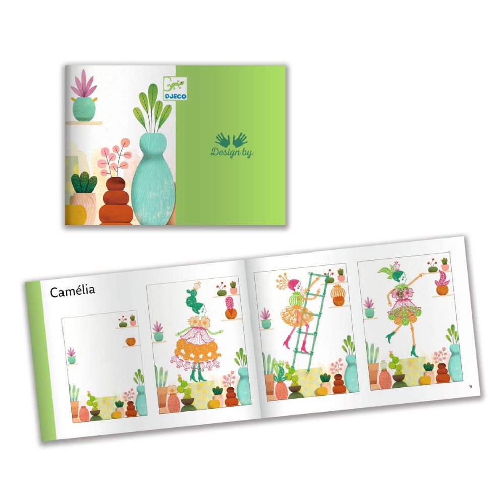 Djeco Stamps - Flower Girls