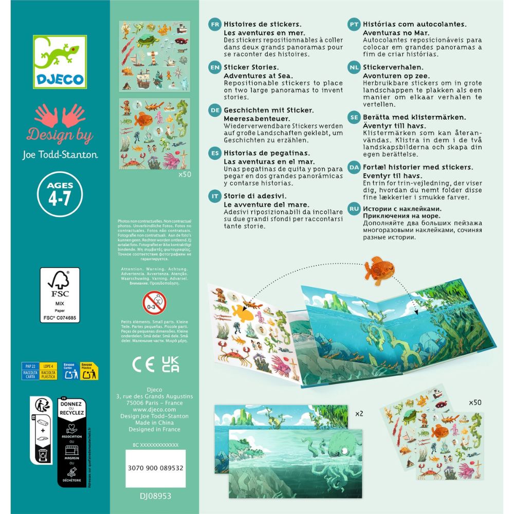 Djeco Sticker Story - Adventures at Sea DJ08953