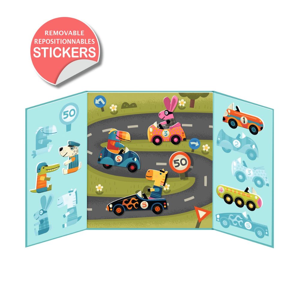 Djeco Stickers for Little Ones - Cars