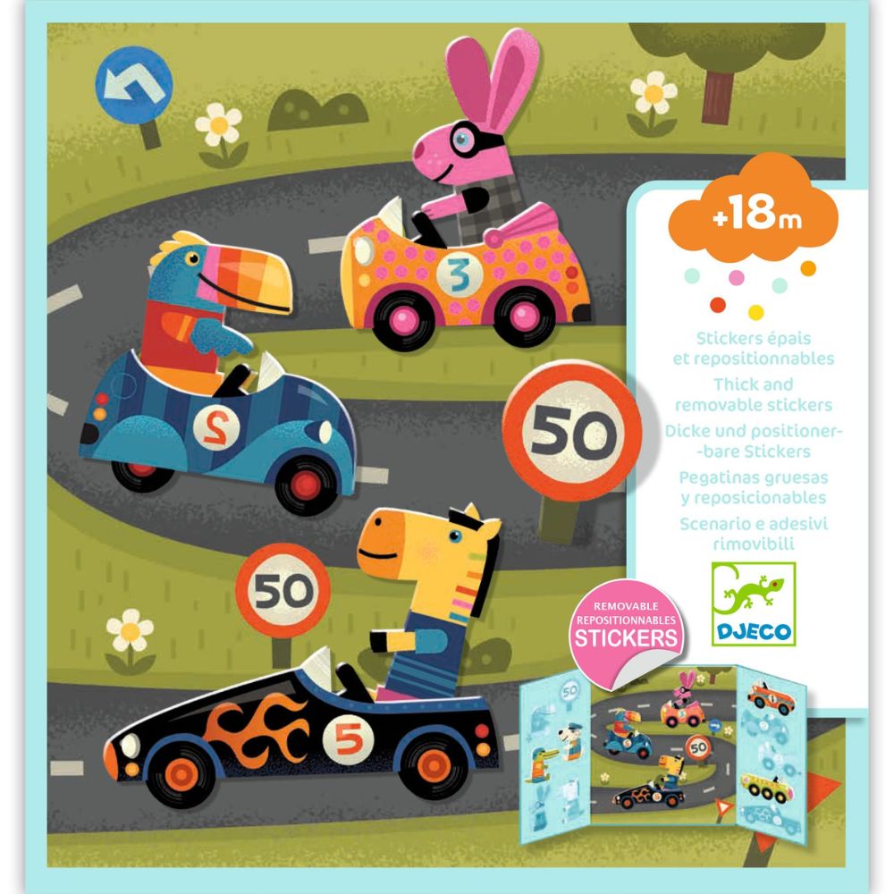 Djeco Stickers for Little Ones - Cars