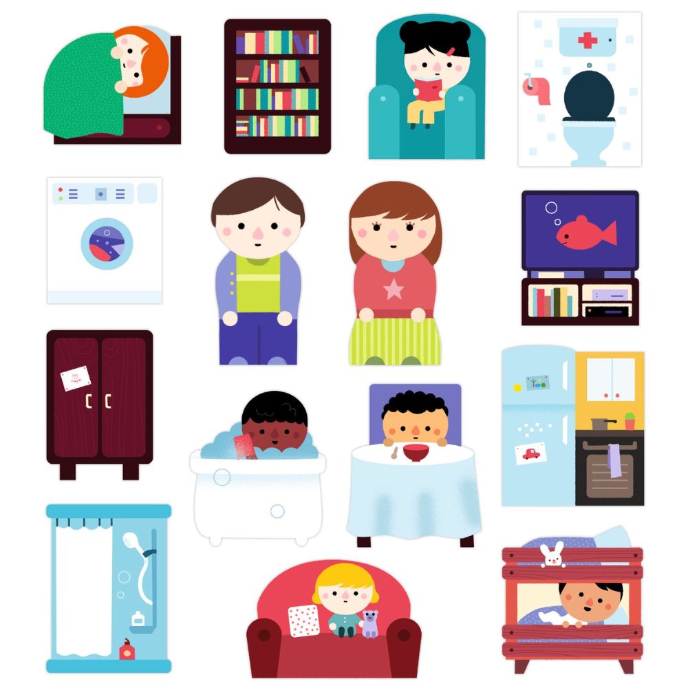 Djeco Stickers for Little Ones - House