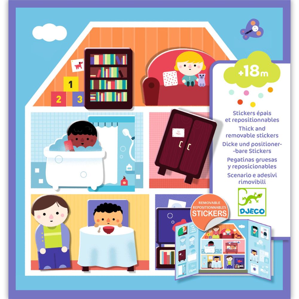 Djeco Stickers for Little Ones - House