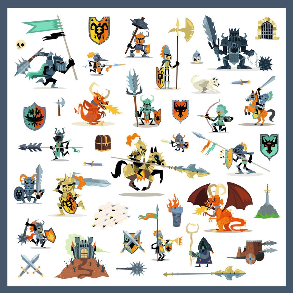 Djeco Stickers - Valiant Knights DJ08886