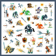 Djeco Stickers - Valiant Knights DJ08886