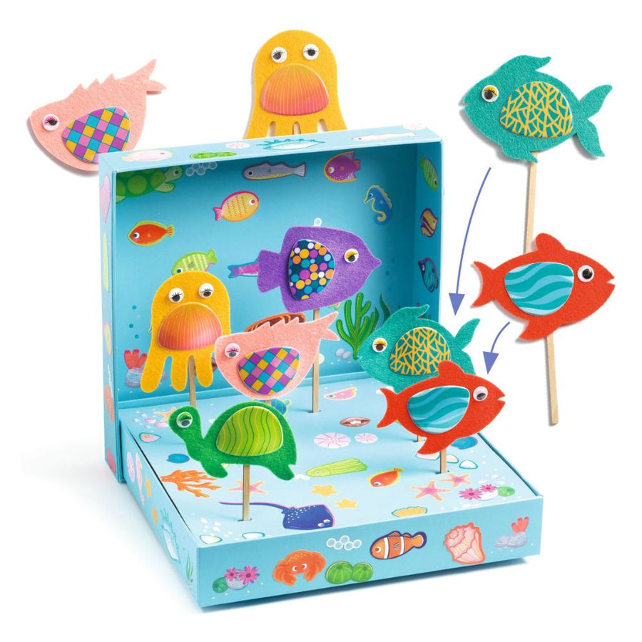 Djeco Stickers Collage - Happy Aquarium DJ00053