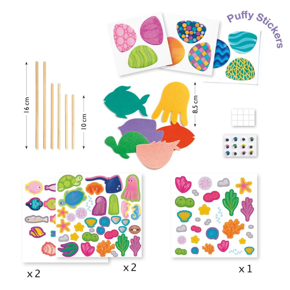 Djeco Stickers Collage - Happy Aquarium DJ00053