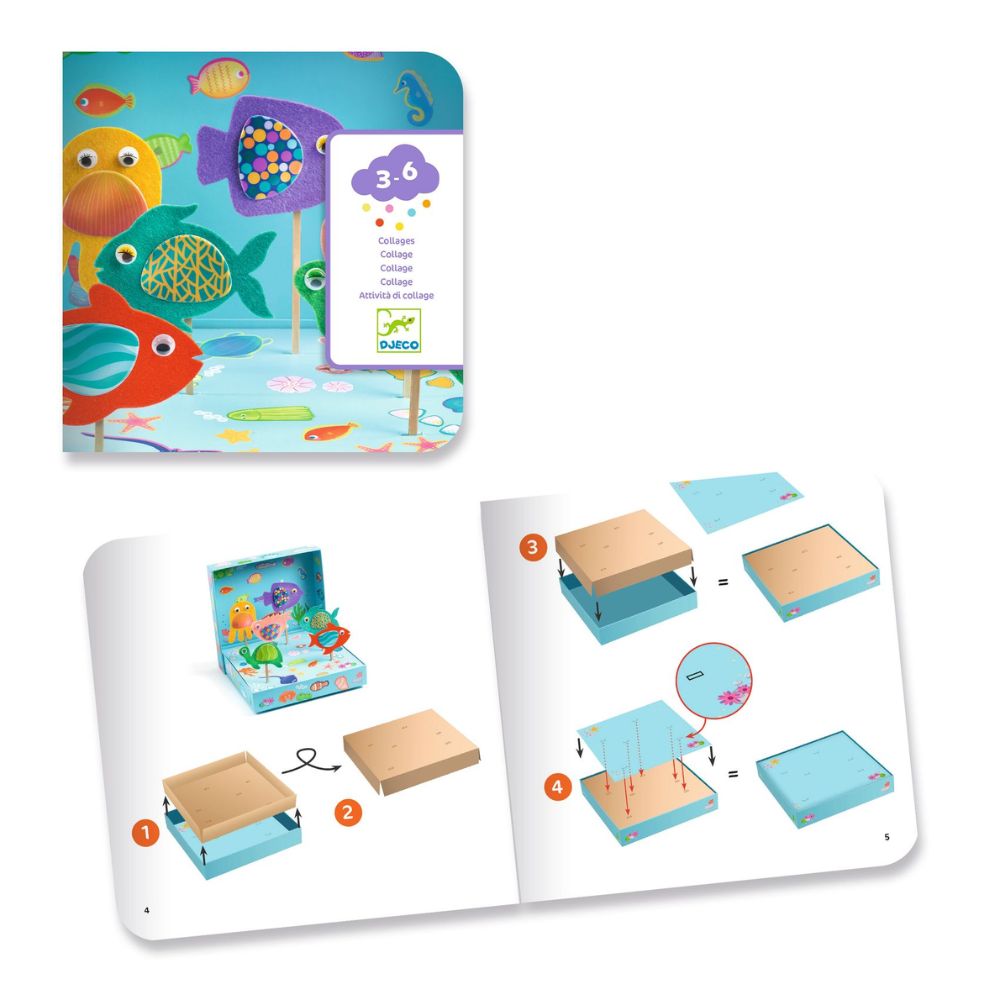 Djeco Stickers Collage - Happy Aquarium DJ00053