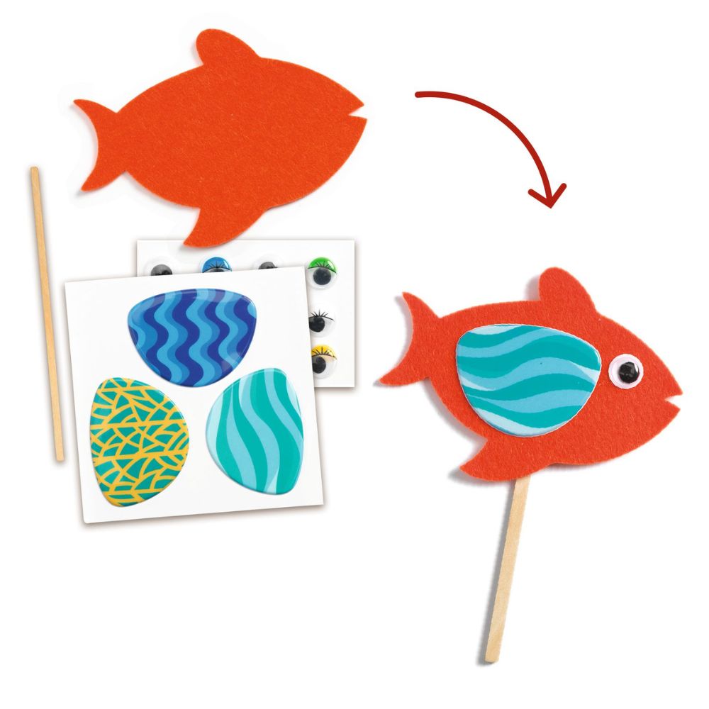 Djeco Stickers Collage - Happy Aquarium DJ00053