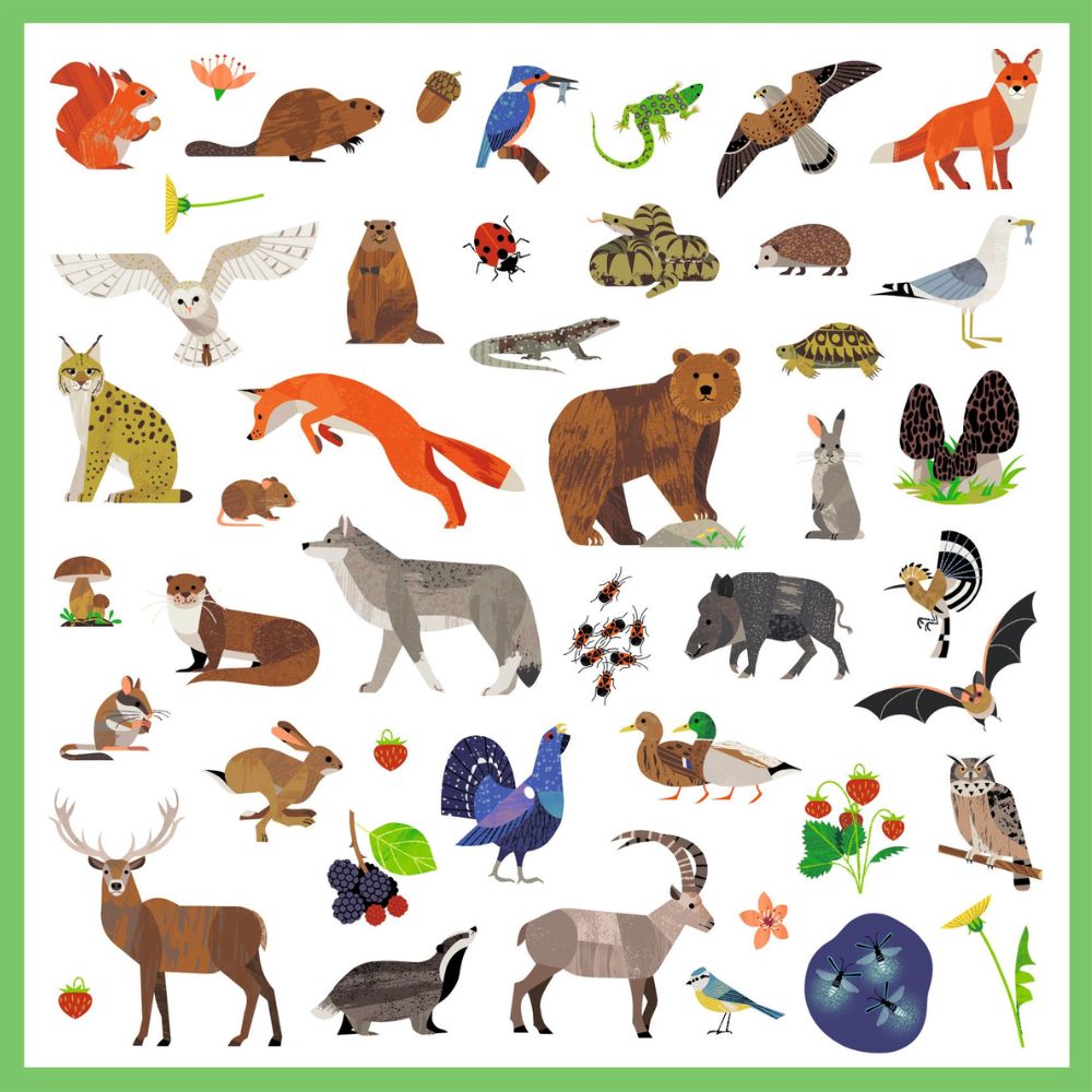 Djeco Stickers - Fauna