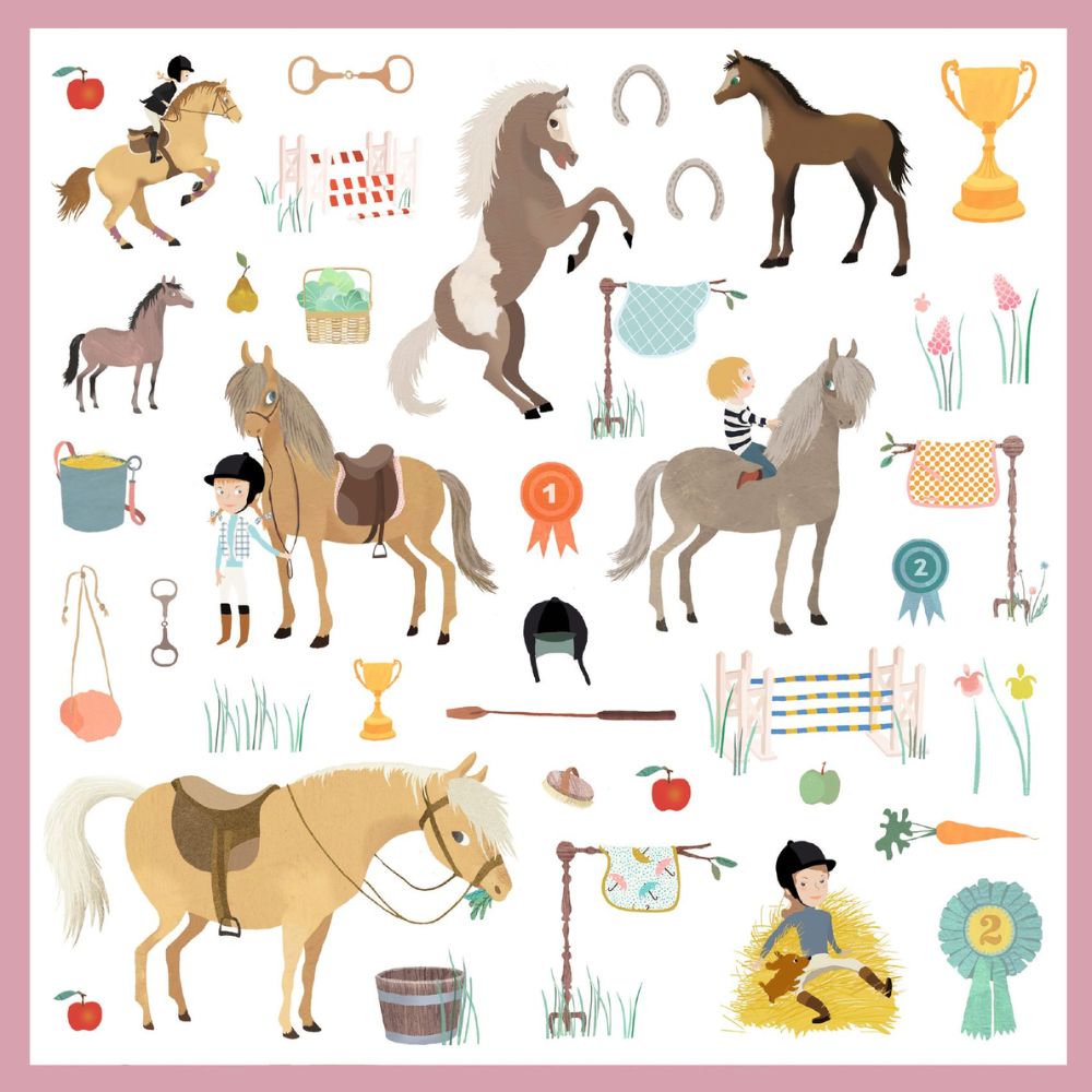 Djeco Stickers Horses