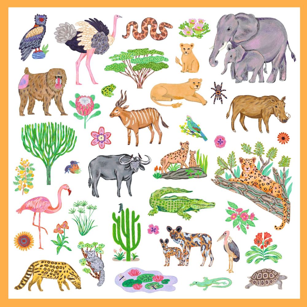 Djeco Stickers - Kenya