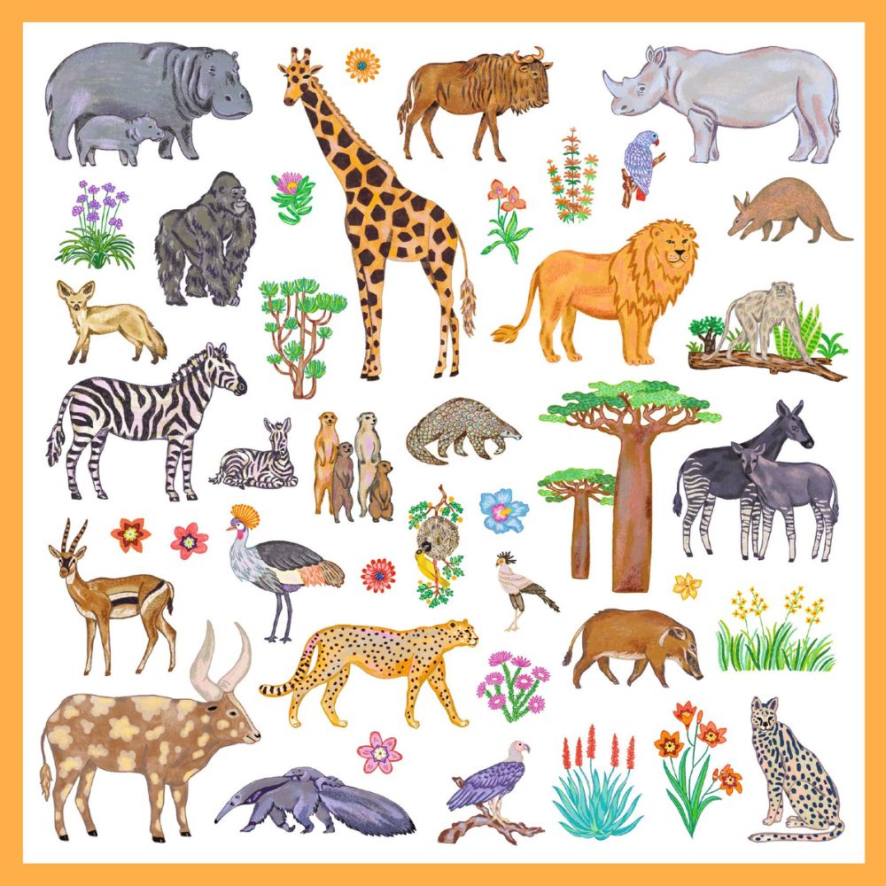 Djeco Stickers - Kenya
