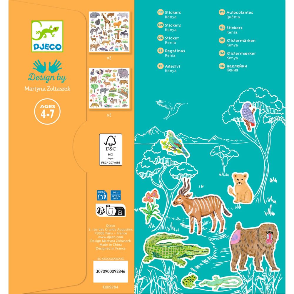 Djeco Stickers - Kenya