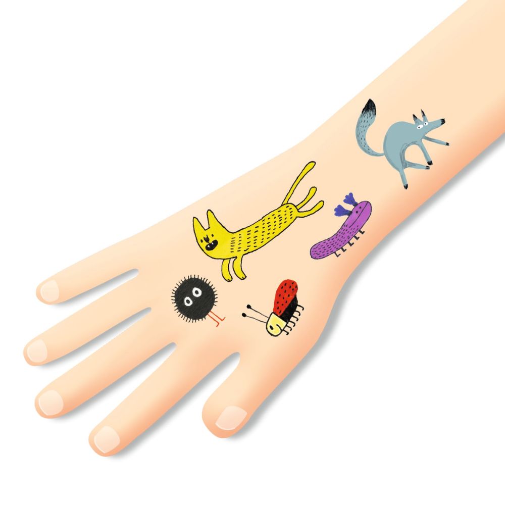 Djeco Tattoos - Little Critters Kids Tattoos