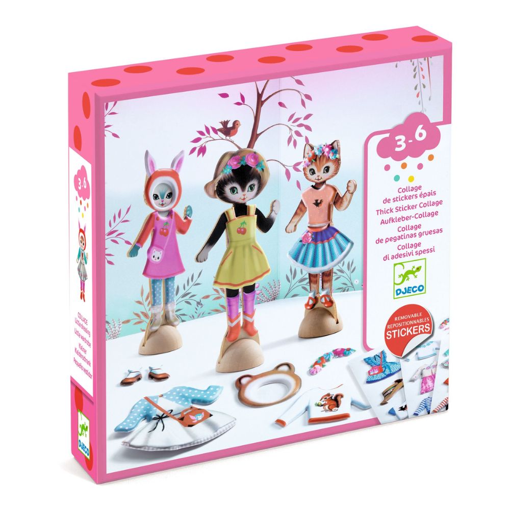 Djeco Little Wardrobe - A Collage Activity for ages 3+