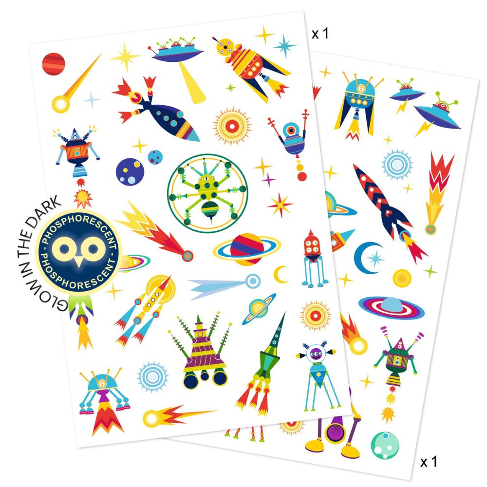 Djeco Tattoos Space Oddity