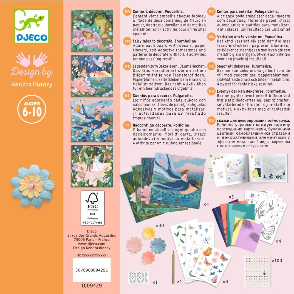 Djeco Fairy Tales To Decorate - Thumbelina