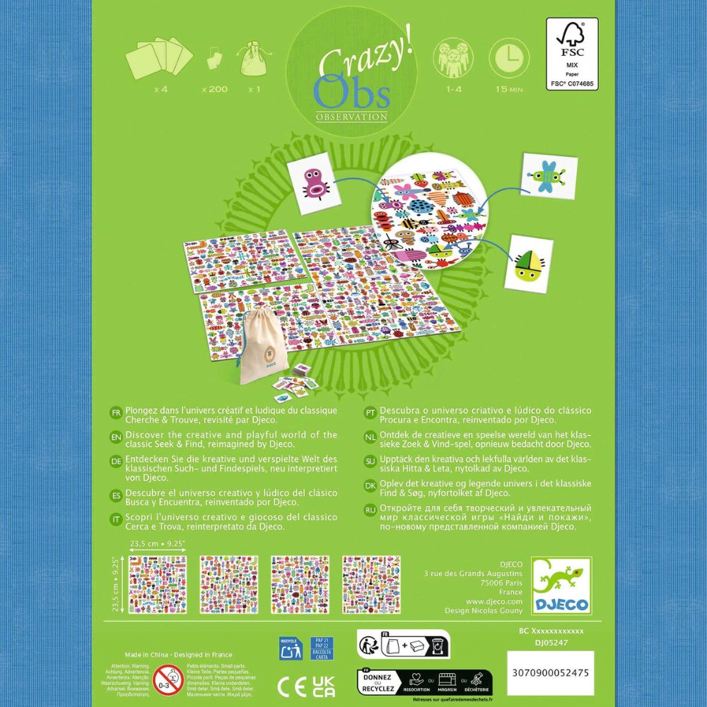 Djeco Classic Games - Tiny Beasts DJ05247