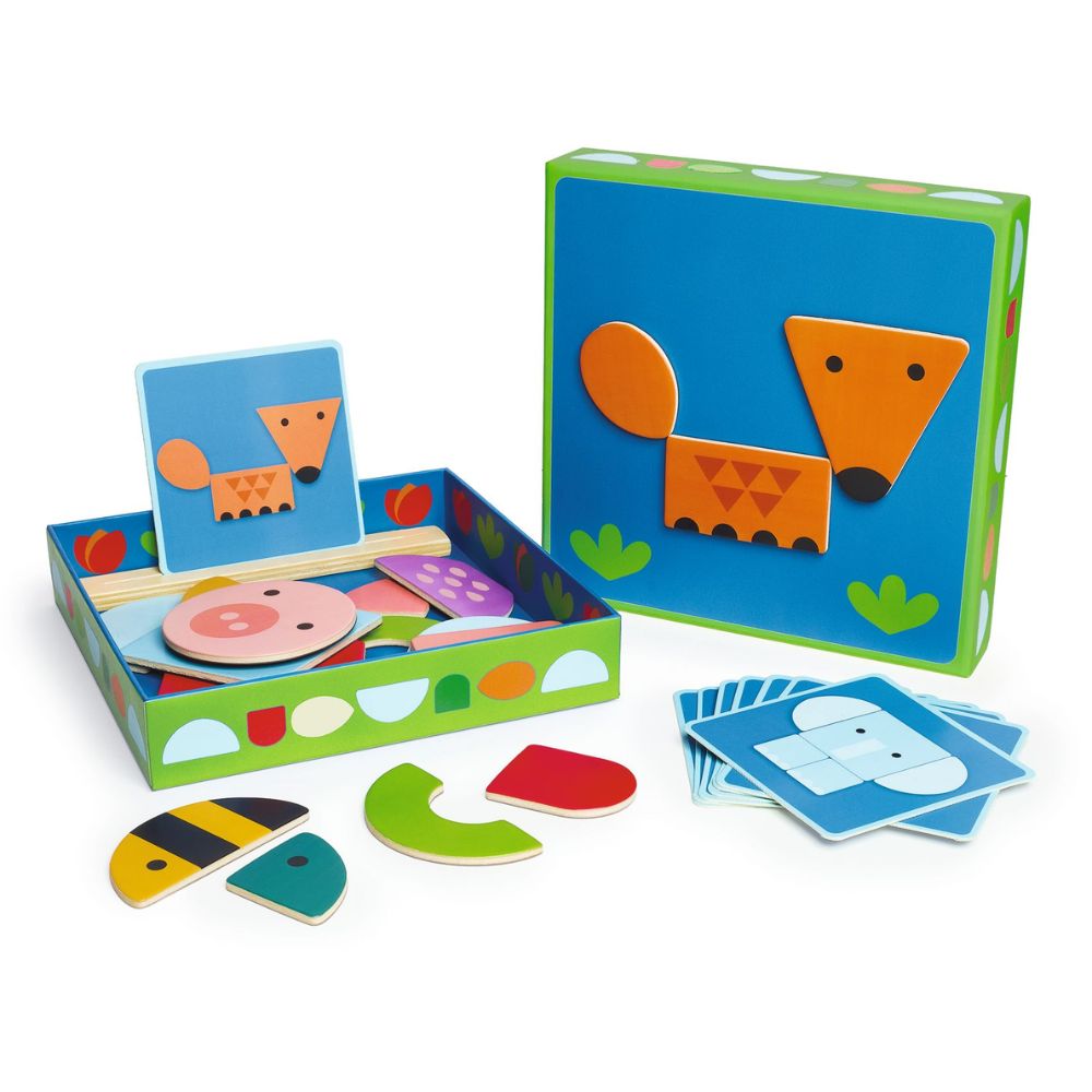 Djeco Wooden Magnetics - TiniBox Animals DJ03141