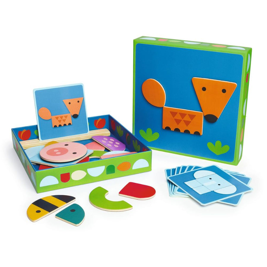 Djeco Wooden Magnetics - TiniBox Animals DJ03141