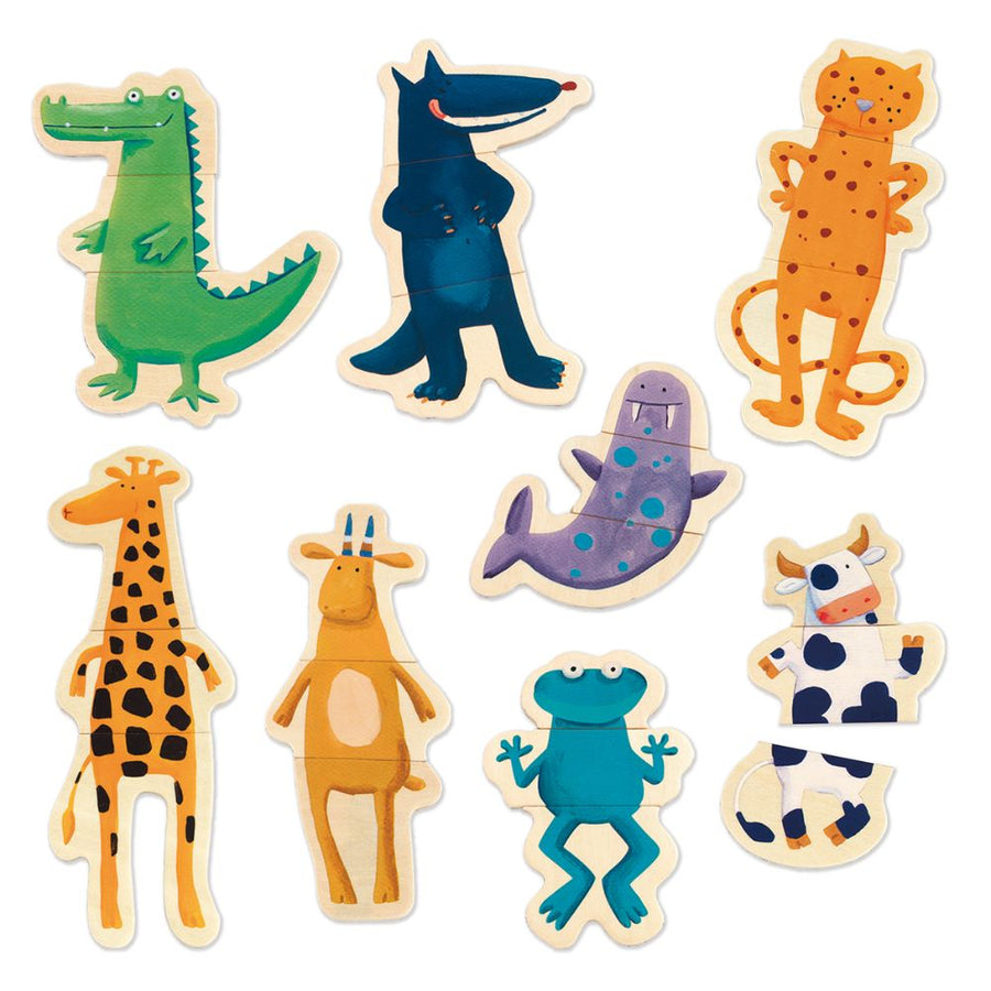 Djeco Wooden Magnetics Animals - Crazy DJ03111