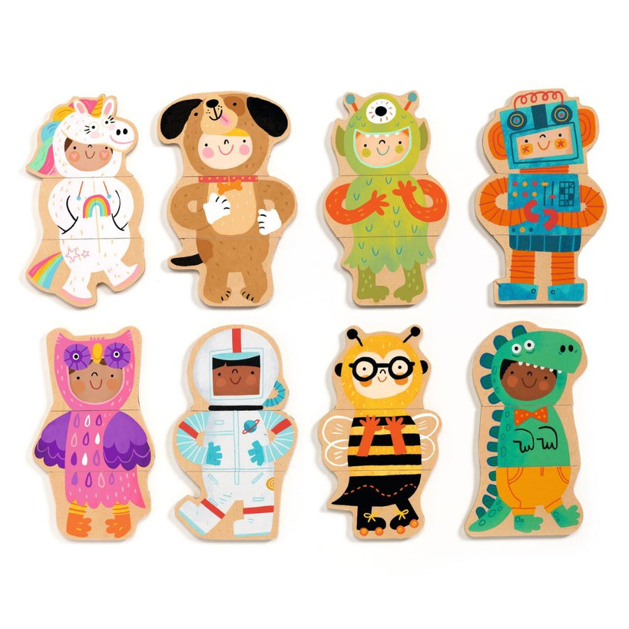 Djeco Wooden Magnetics Animals - Fancy-Up DJ03128