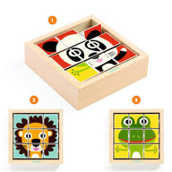 Djeco Wooden Puzzles - Tournanimo DJ01953
