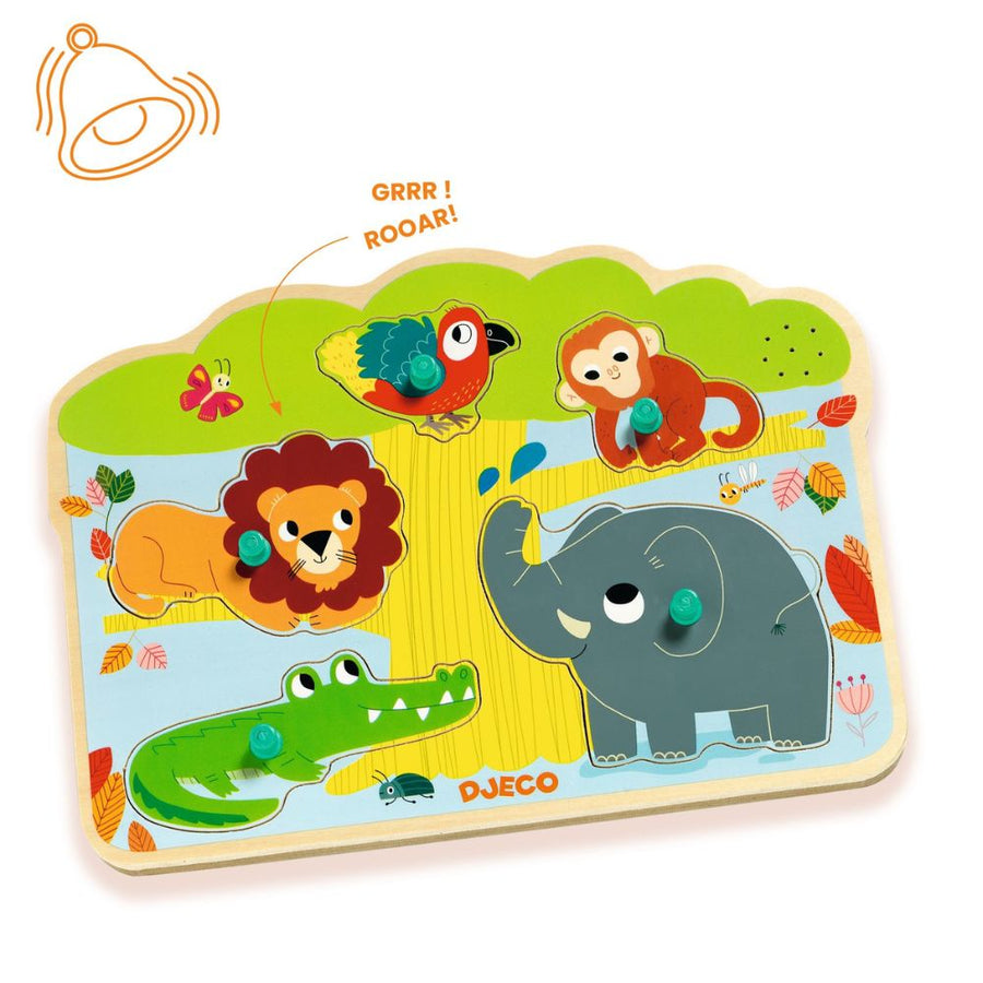 Djeco Wooden Sound Puzzles - Baobab DJ01708