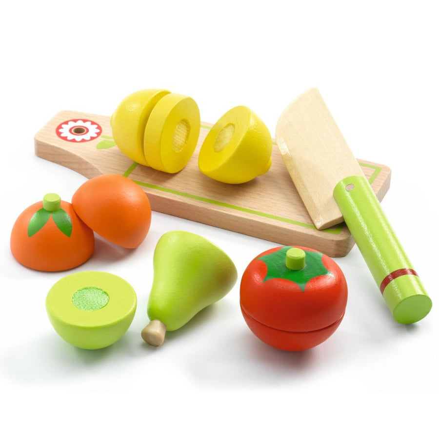 Djeco Wooden Toys - Cutting Fruits and Vegetables DJ06526