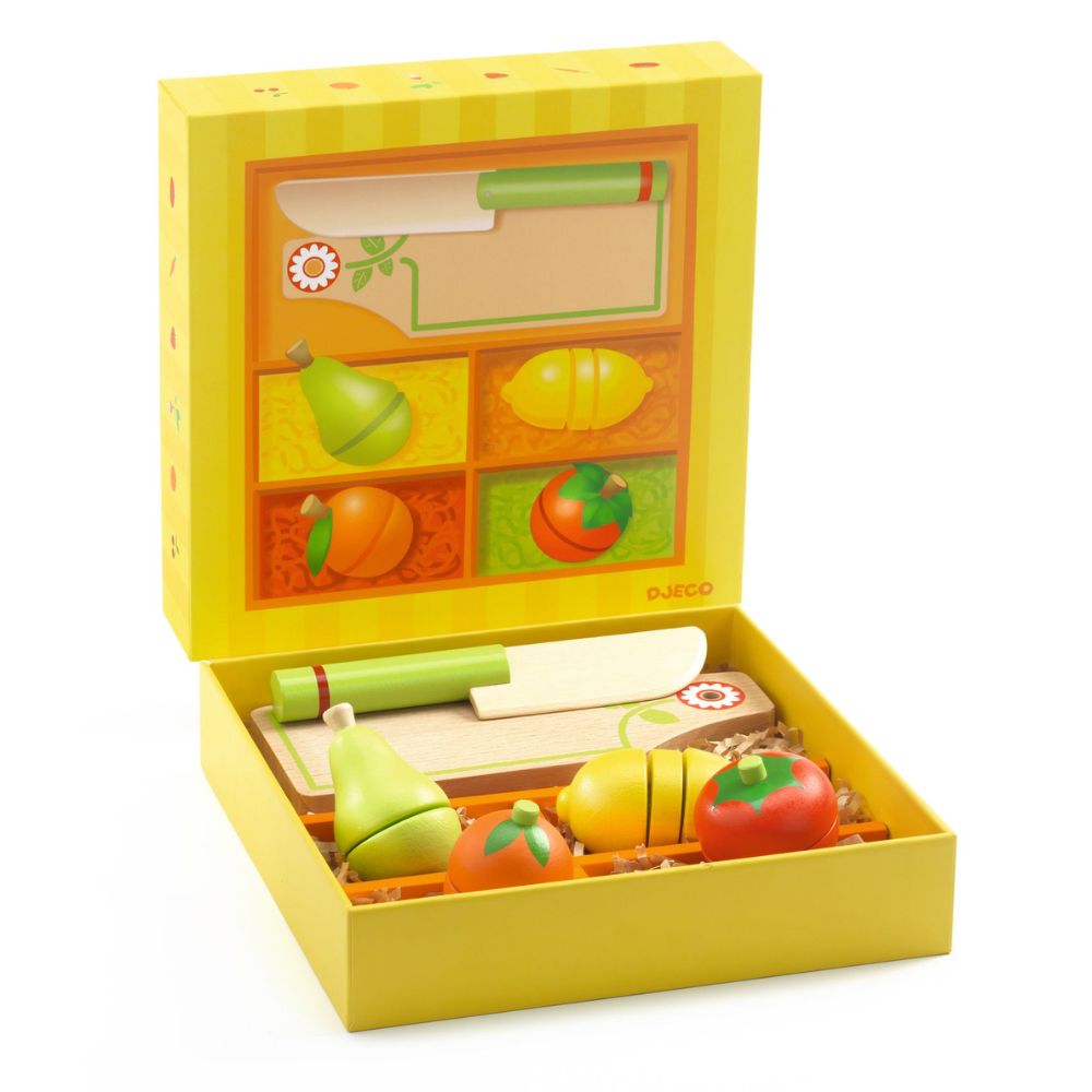 Djeco Wooden Toys - Cutting Fruits and Vegetables DJ06526