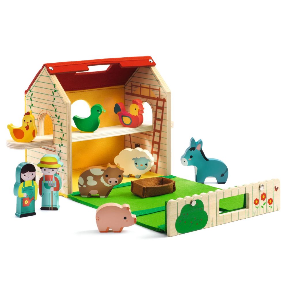 Djeco Wooden Toys - SoftiFarm DJ06369