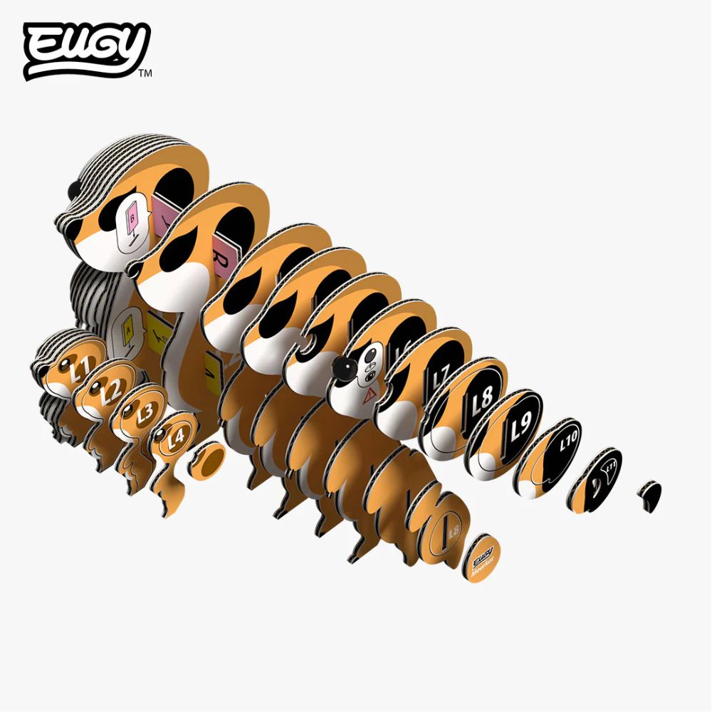 EUGY Meerkat - Kids Cardboard Craft Kit