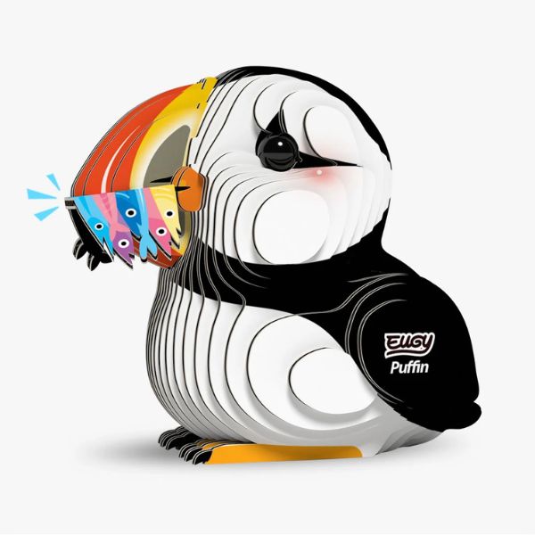 EUGY Puffin - Kids Cardboard Craft Kit