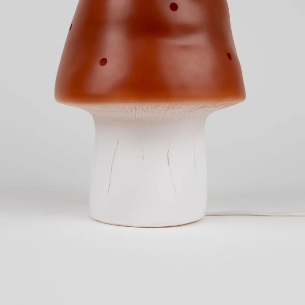 Egmont Mushroom Night Light, Small Brick Red - Kids Night Light