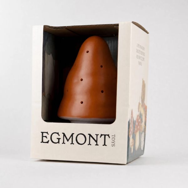 Egmont Mushroom Night Light, Small Brick Red - Kids Night Light