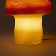 Egmont Mushroom Night Light, Small Brick Red - Kids Night Light