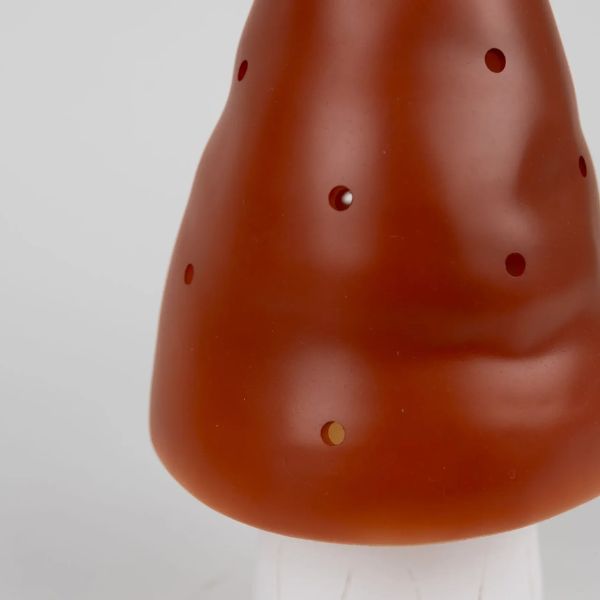 Egmont Mushroom Night Light, Small Brick Red - Kids Night Light