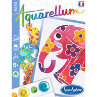 Aquarellum Mini Paint by Numbers - Elephants