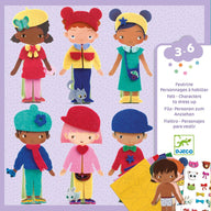 Djeco Felt Characters To Dress Up - DJ00086