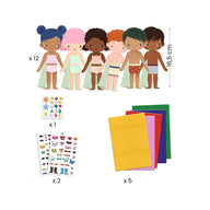 Djeco Felt Characters To Dress Up - DJ00086