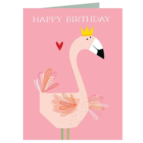 Flamingo Happy Birthday Card