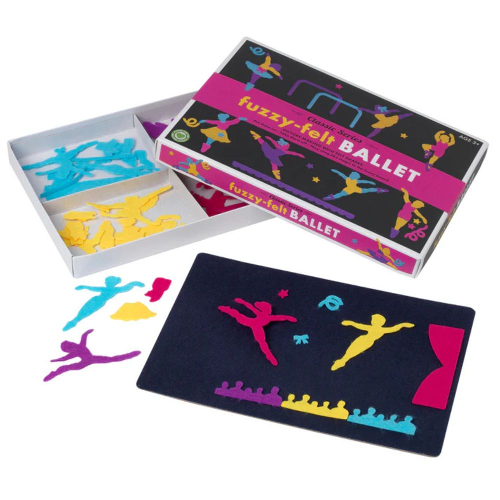 Fuzzy Felt Retro Ballet - Gifts For 3 Year Olds
