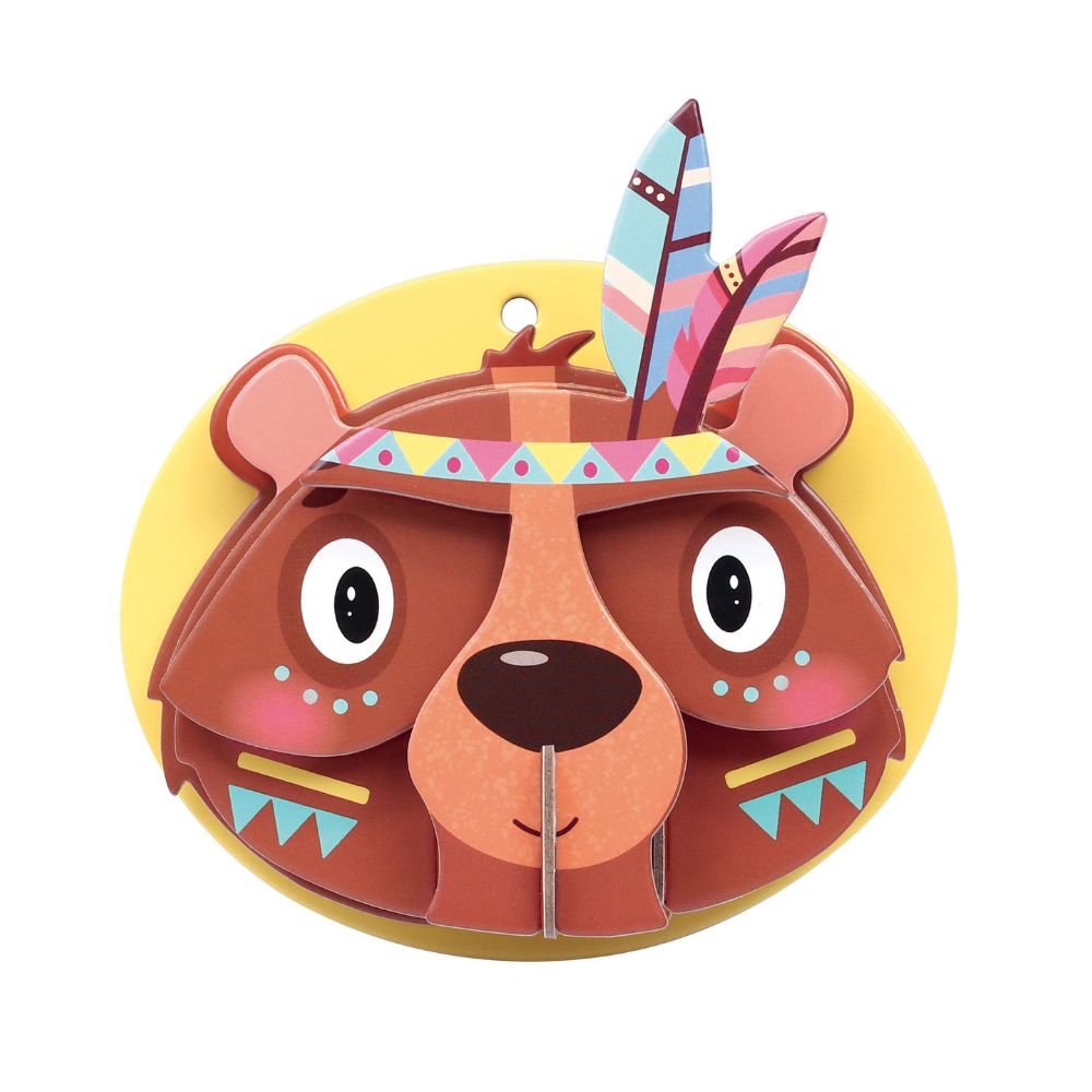 3D Bear Hanging Decoration To Make - Craft Gifts for 4 yrs +