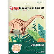 Dinosaur 3D Wooden Model Kit - Diplodocus