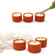 Beginners Candle Making Kit - Daisy Terracotta Pots