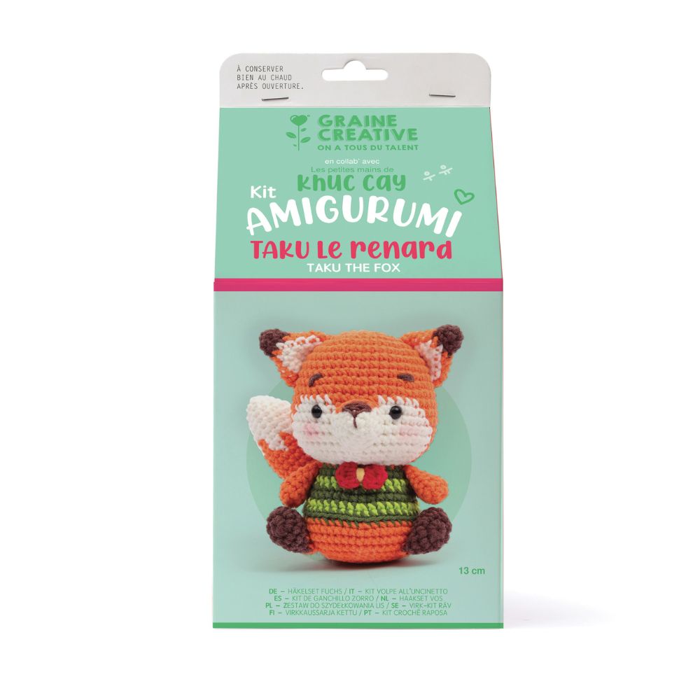 Amigurumi Crochet Taku The Fox Graine Creative 