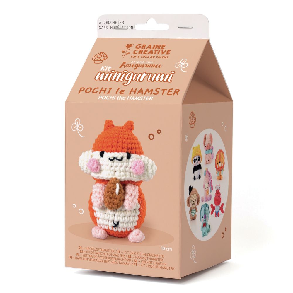 Amigurumi Crochet Mini Kit - Pochi The Hamster