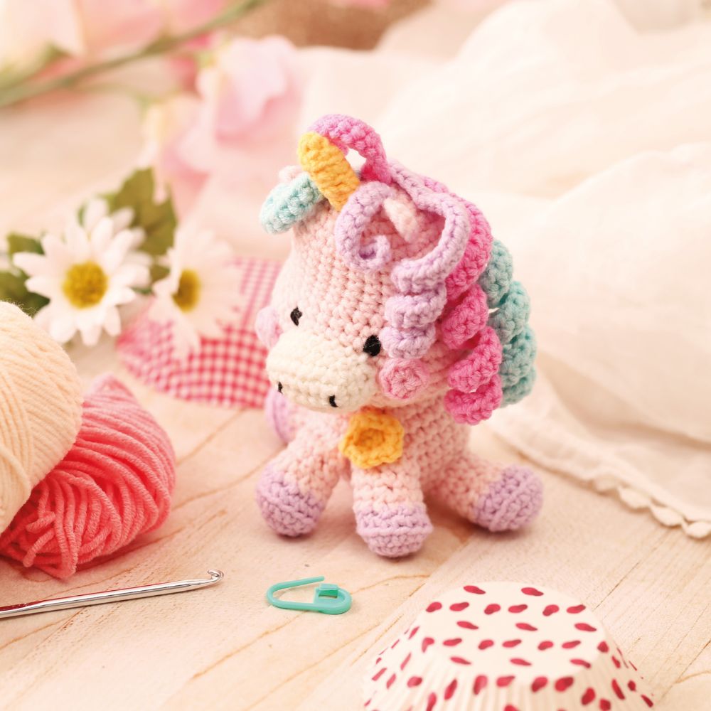Amigurumi Crochet Mini Kit - Sora The Unicorn