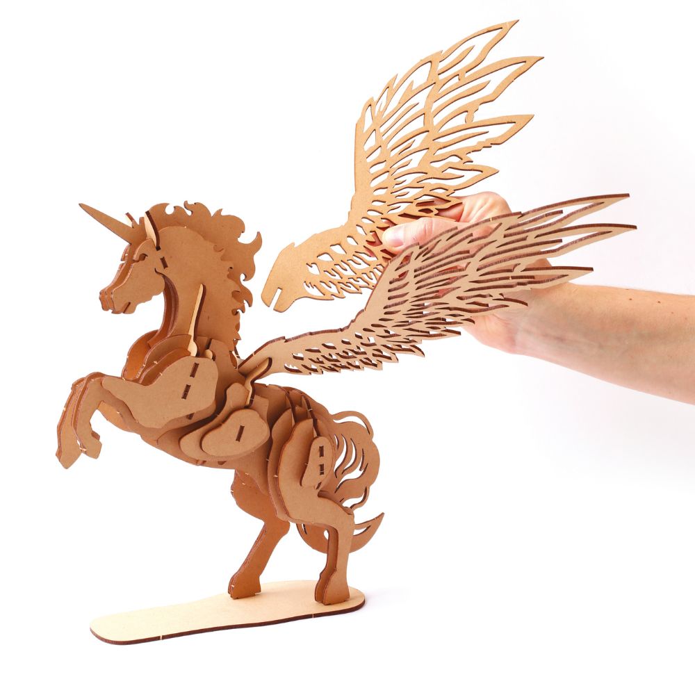 Graine Creative 3D Wooden Model Kit - Unicorn