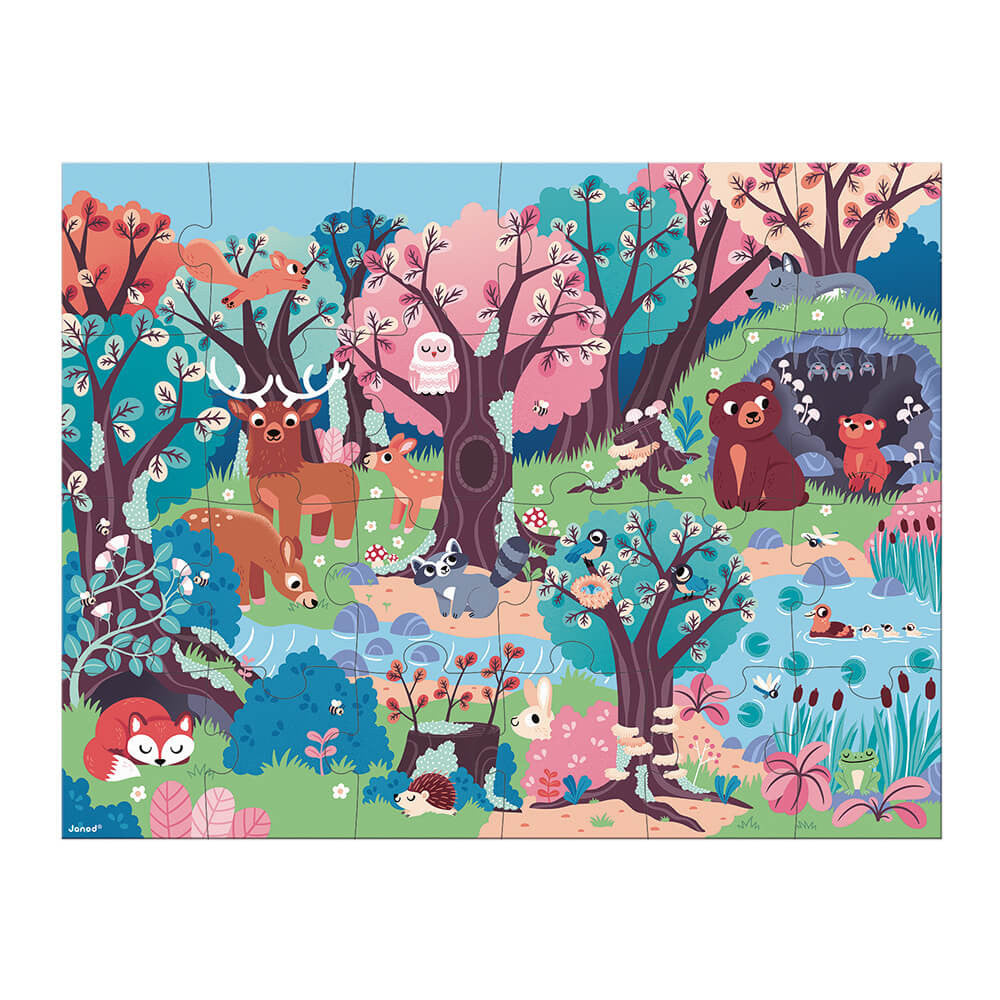 Janod Magic Jigsaw Puzzle - The Forest